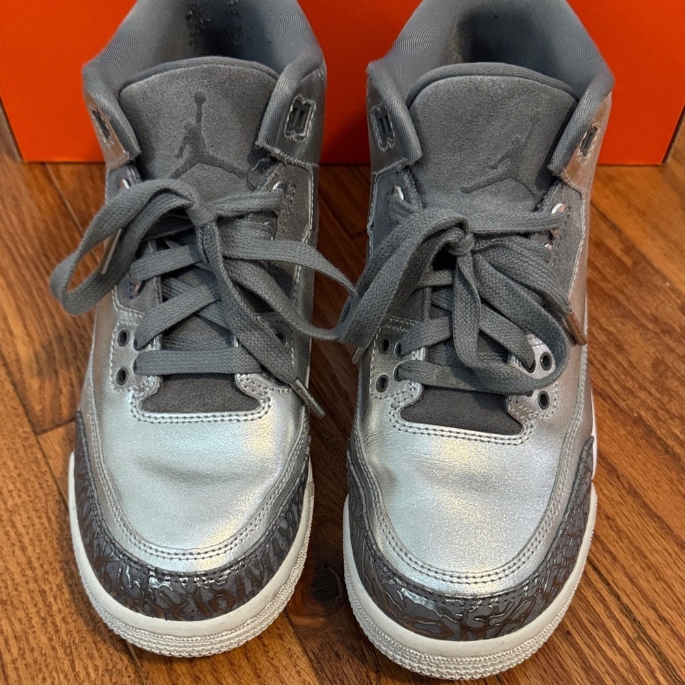 Kids Air Jordan 3 Retro Premium HC GG 'Chrome' - 2017 Edition